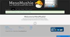 Desktop Screenshot of mesomushie.com