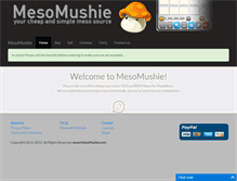 Tablet Screenshot of mesomushie.com
